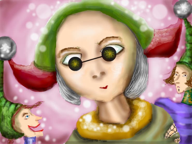 Craciunul e o babuta tanara  si cu ochelari de hippie