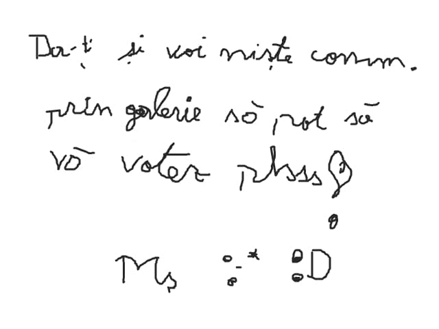 DA-ti si voi niste comm prein galerie plss