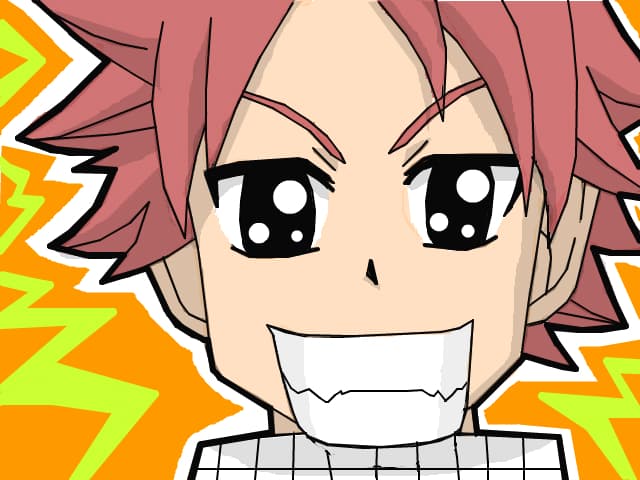 Natsu (Fairy Tail) :)) facut in graba