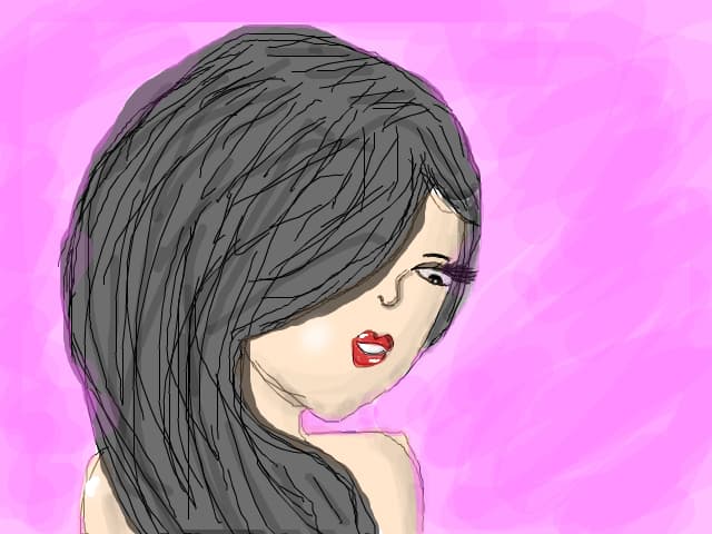 girl in pink