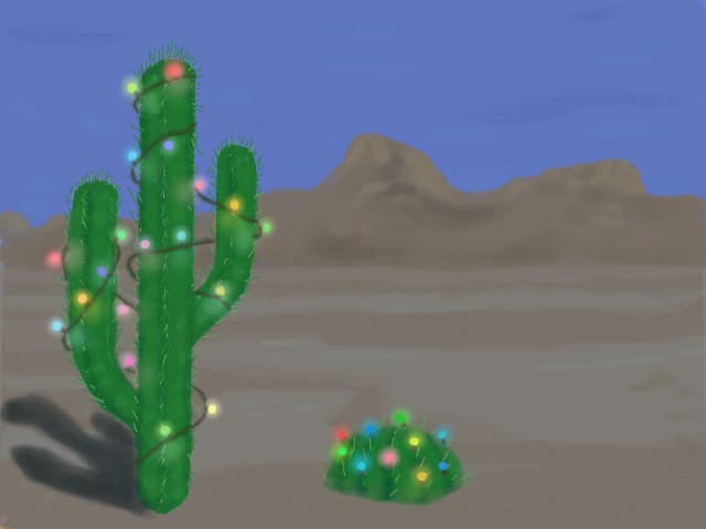 Craciun in desert :))