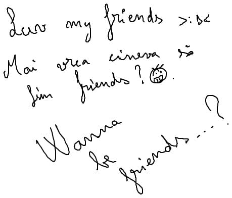 Wanna be friends?