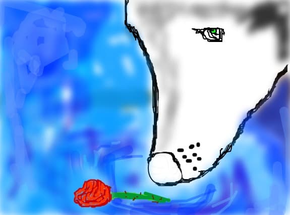 DOg with rose