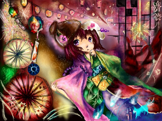 Anime fireworks