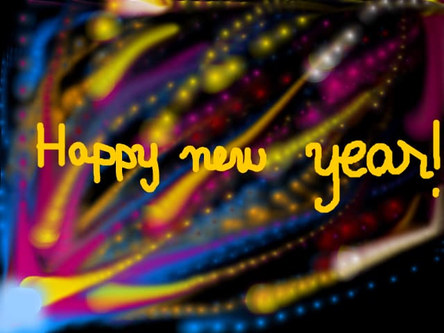 Artificii si happy new year!