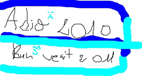 adio 2010 ( ~ ? ~) bine ai venit 2011 ( ^ ? ^ )