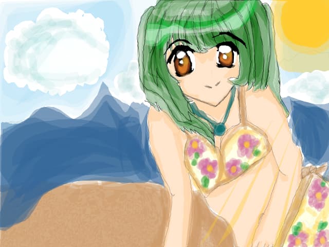 anime at the beach