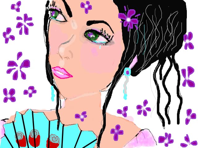 girl in flaor