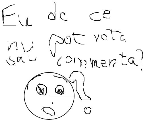 eu de ce nu pot vota sau comenta>?