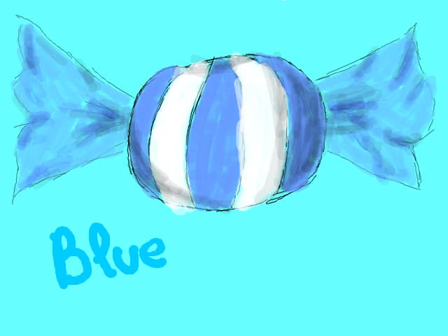 blue...like me...