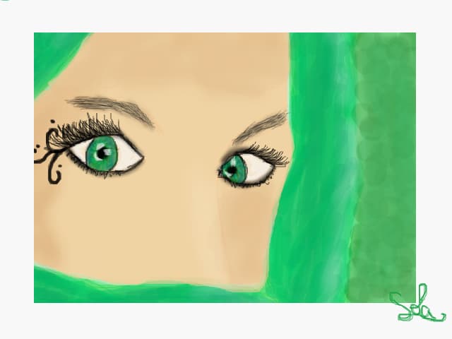 green elyes on a green day