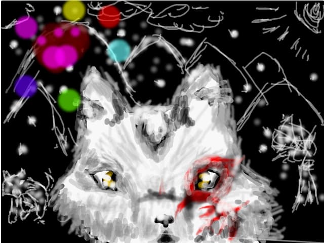 A magic wolf