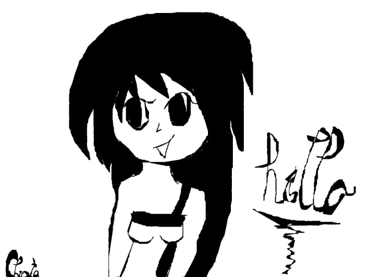emo girl says Hellooo