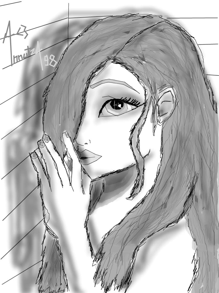 The Girl White-Black