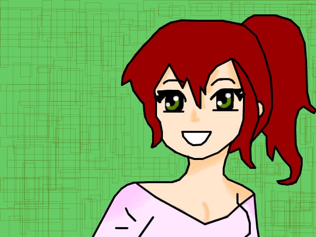 anime girl ...dupa atatea anime sad sau angry am facut una happy :D