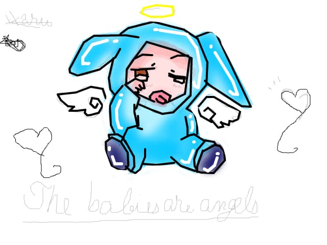 The babies are angels:X