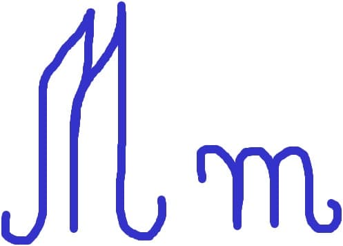 litera m