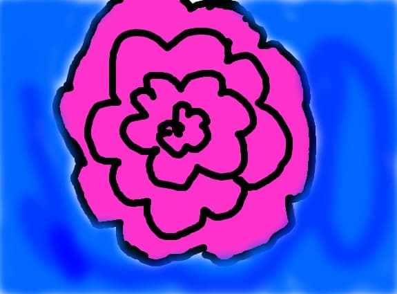 O floare roz