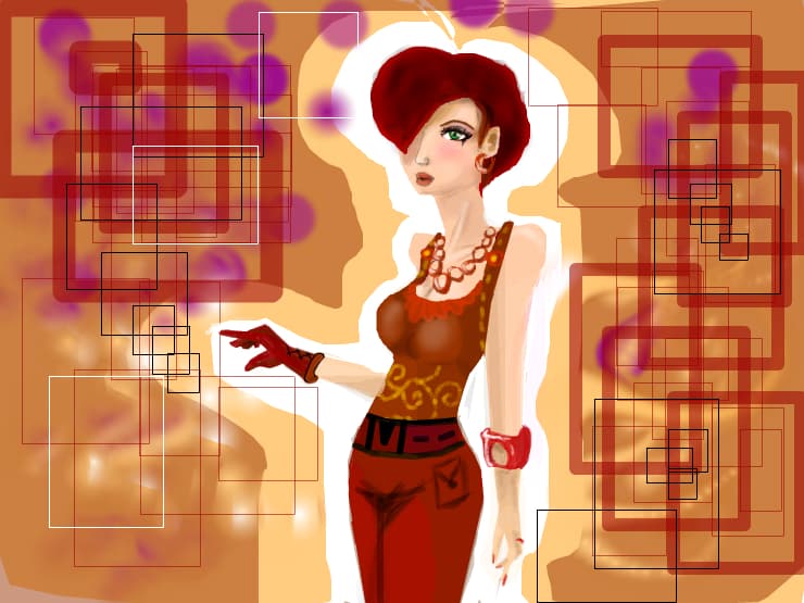 Red Fashion- am muncit la el desi background-ul nu mi-a iesit prea bn....of! scoala asta!!!Pt toti s