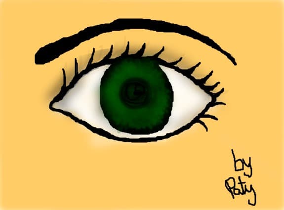 Green eye