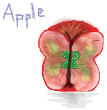 An apple