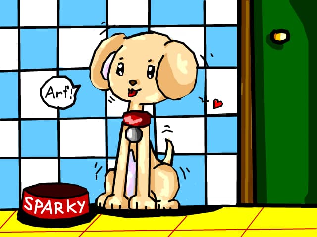 El e SPARKY! ;x cainele pe care l\'am inventat azi =)) e cutu meu..imaginar..