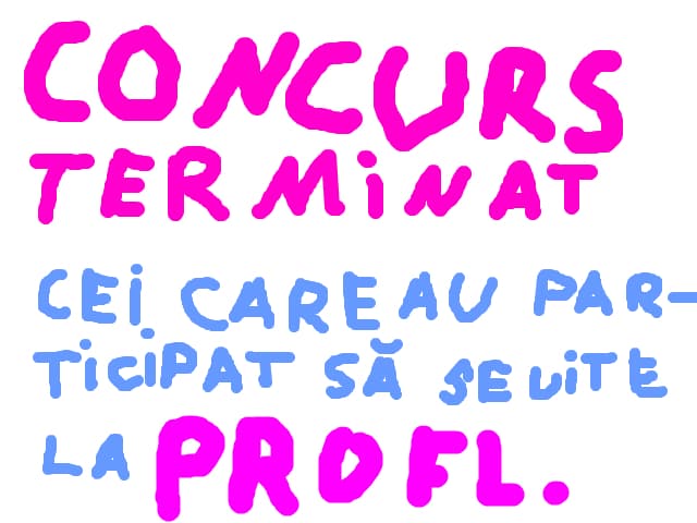 concurs terminat