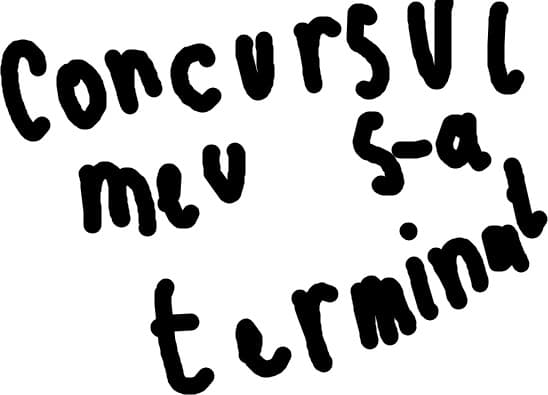 Concursul meu s-a terminat