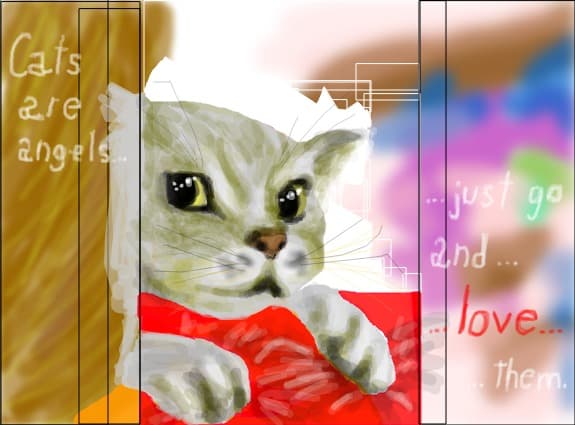 Cats are angels..