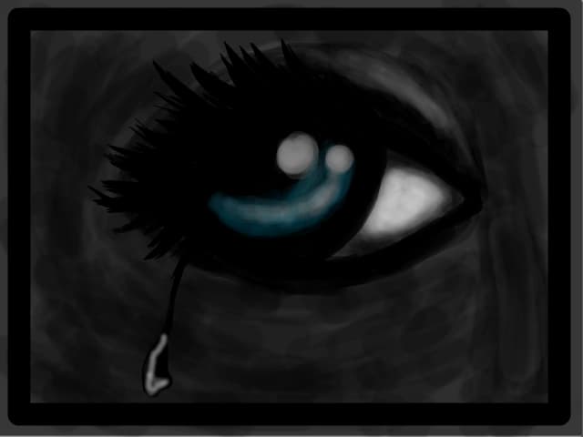 blue eye.