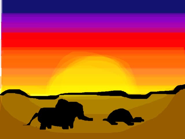 apune soarele in desert