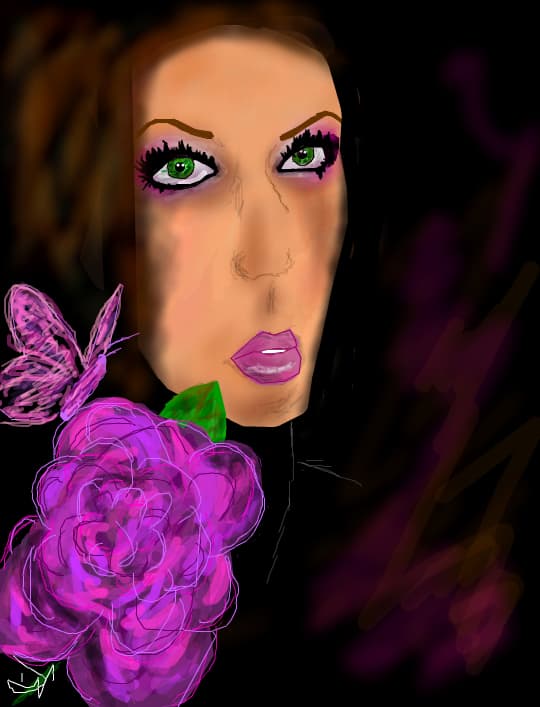Purple .