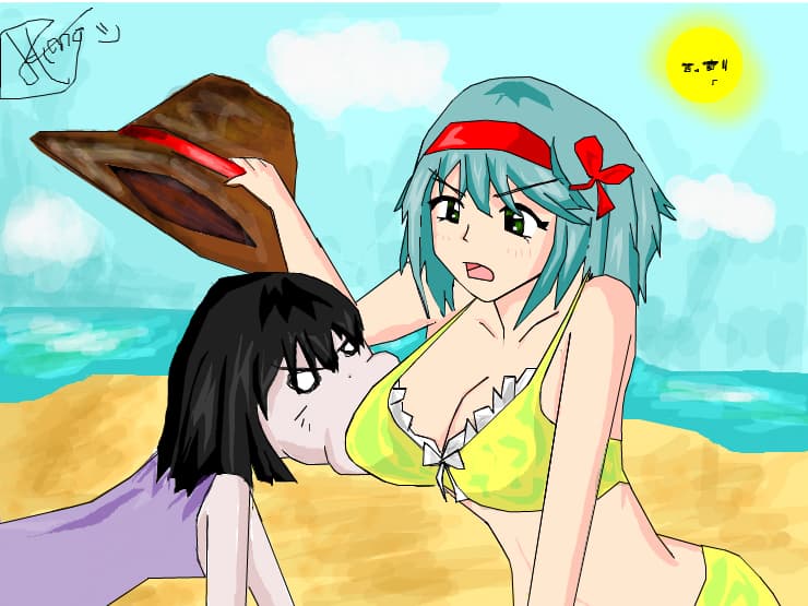 Ecchi on the beach=))