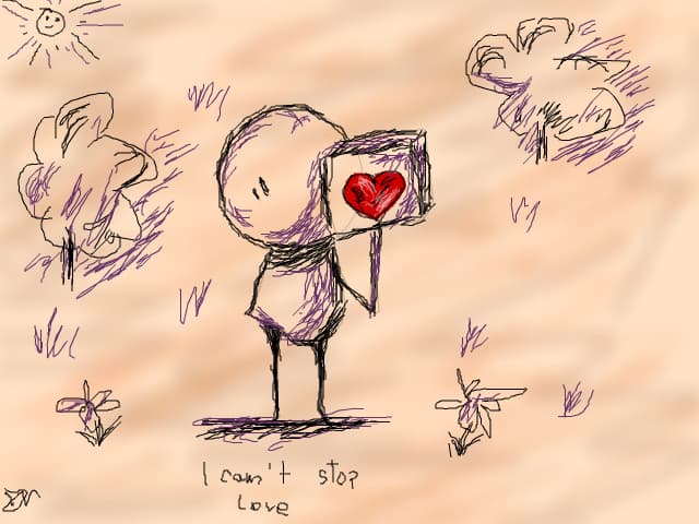 I can\'t stop LOVE .