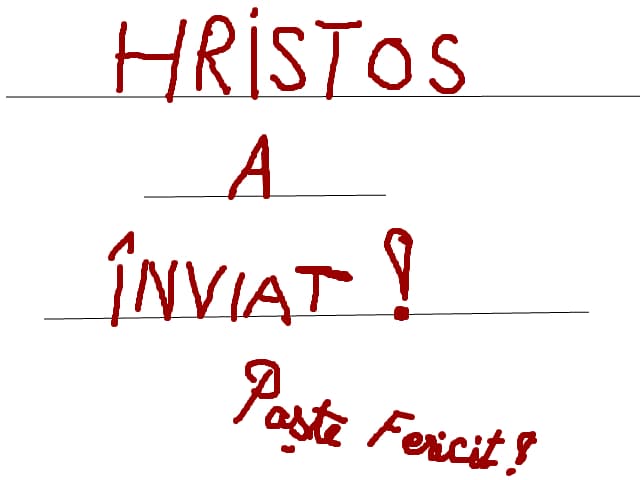hristos a inviat!