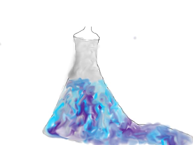 rochie cu trena