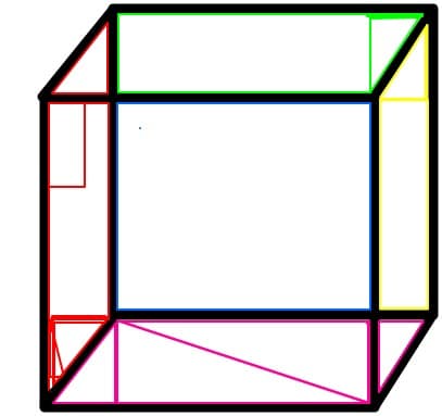 Cub colorat