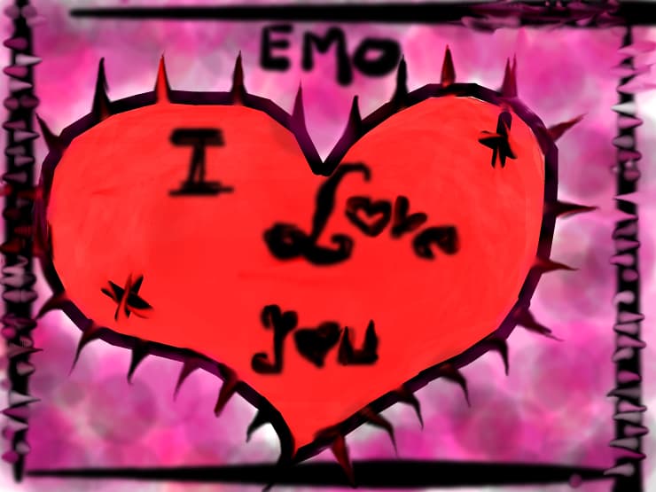 emo heart
