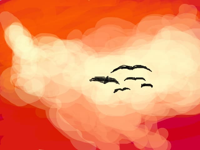 red sky