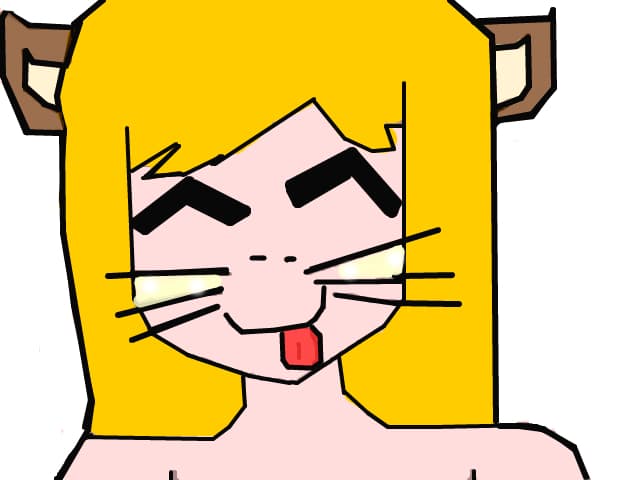 Anime girl cat