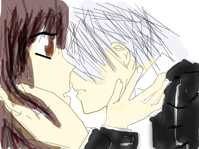 vampire knight zero &amp; yuuki kiss