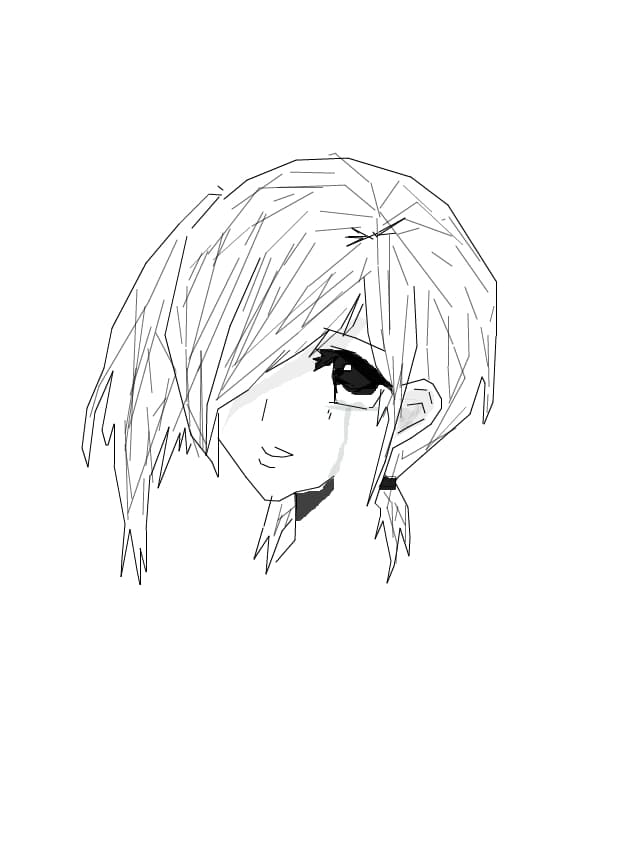 sad anime girl