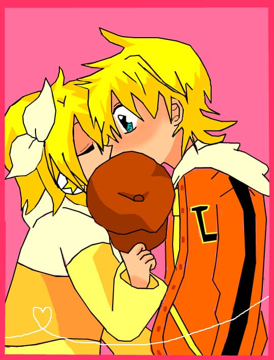Rin kiss Len