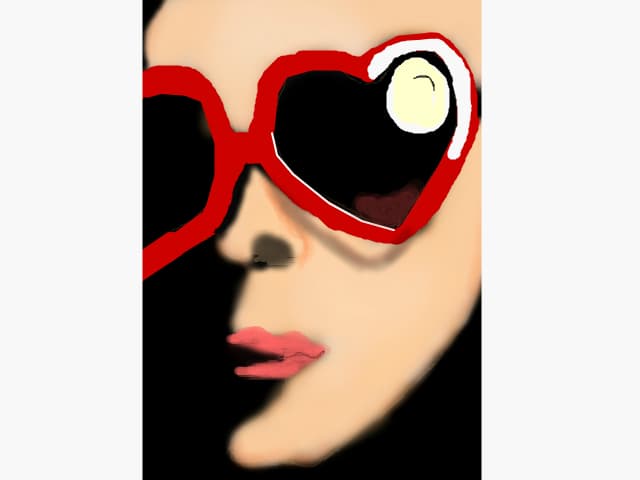 red heart sunglasses