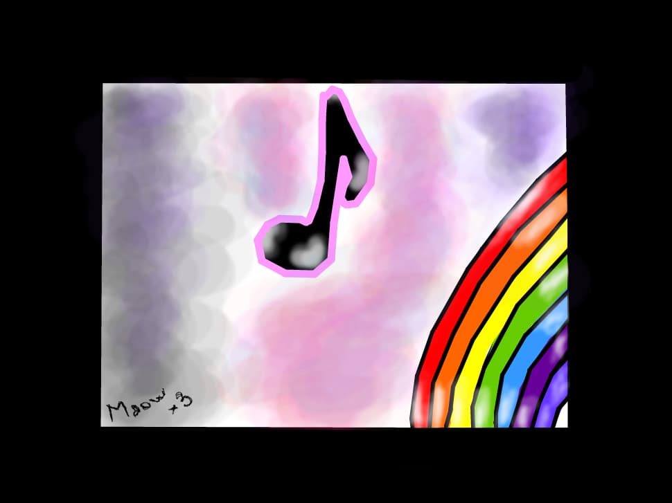 Music and Colors can make a girl to smile!