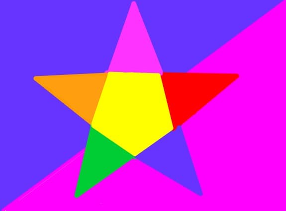 Steaua colorata