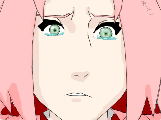 sakura..crying