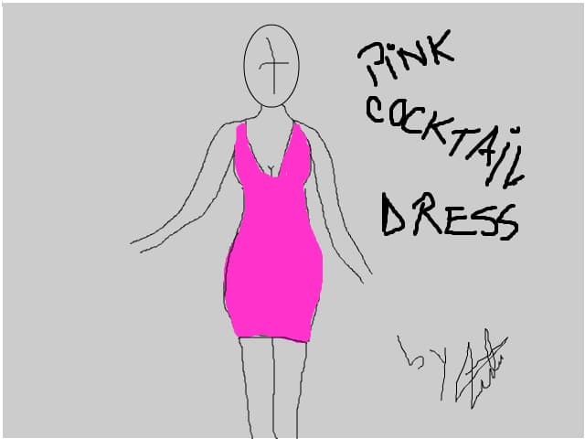rochie roz de cocktail
