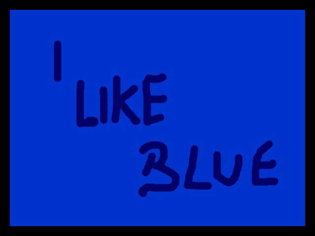 i like blue