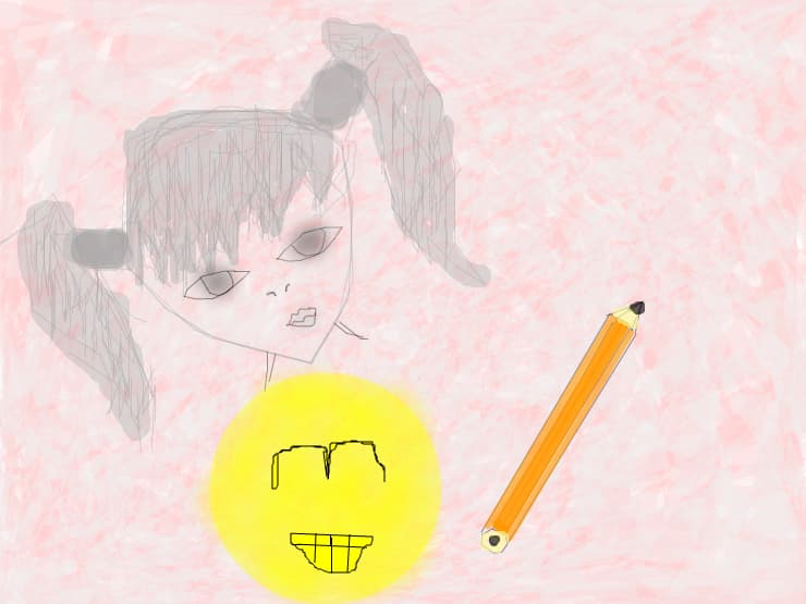 o fat un creion si un smiley va place??